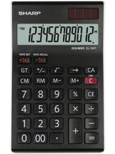 Sharp EL124TWH 12 Digit Desktop Calculator Black SH-EL124TWH